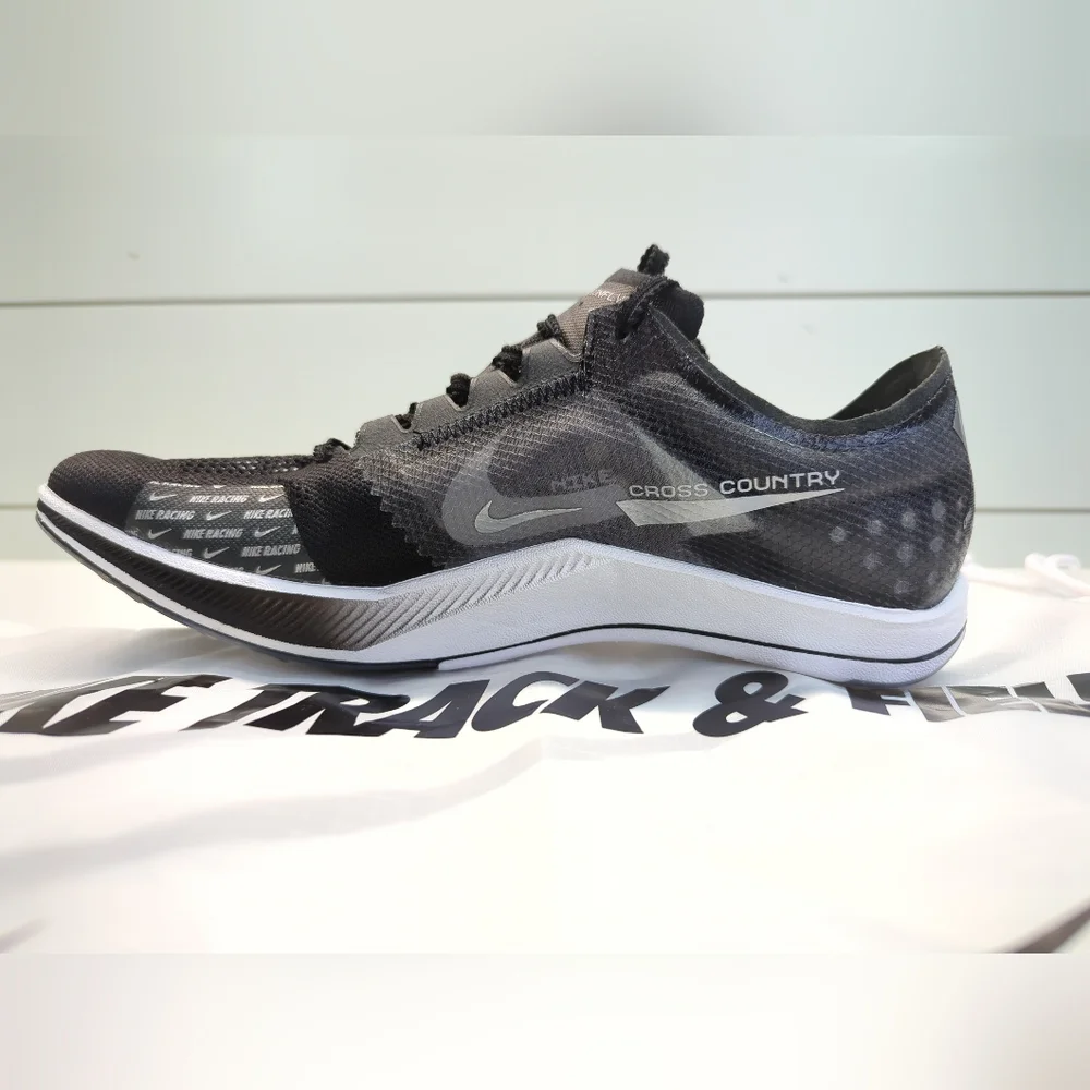 Nike ZoomX DragonFly Black Metallic Silver Track Field Distance Spikes Men's 9